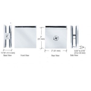 Chrome Floor Bracket H60